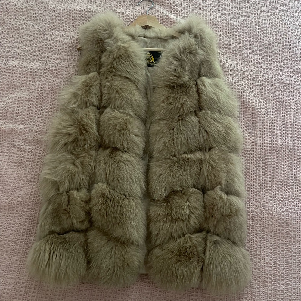 Beautiful Vintage Genuine Rabbit Fur Vest